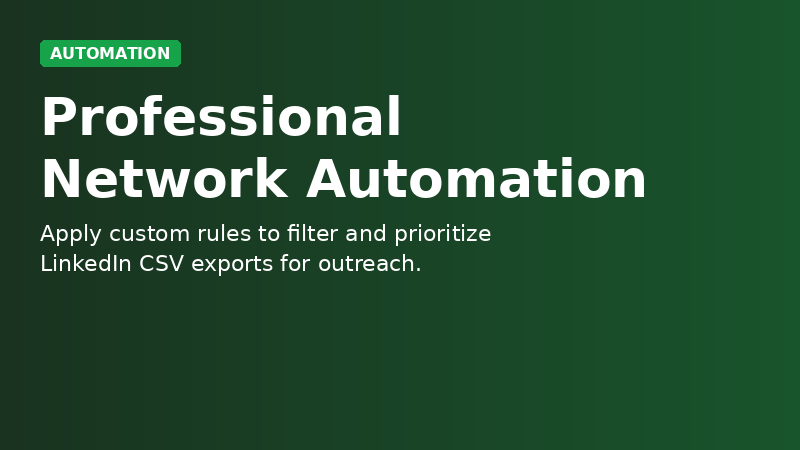 Professional Network Automation Rule Engine demo