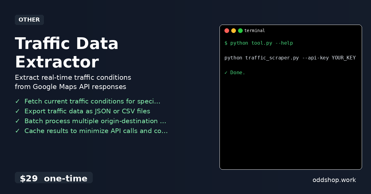 Traffic Data Extractor